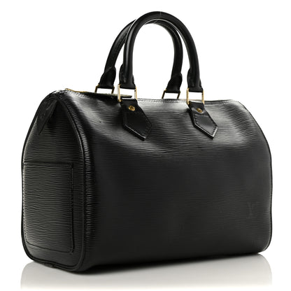 Louis Vuitton Epi Speedy 25 Black 3 of 11