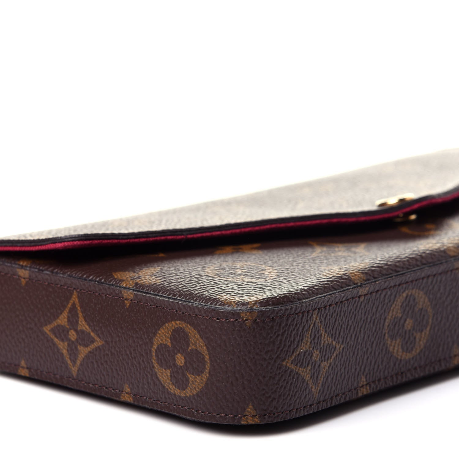 Louis Vuitton Monogram Pochette Felicie Chain Wallet Fuchsia 7 of 16