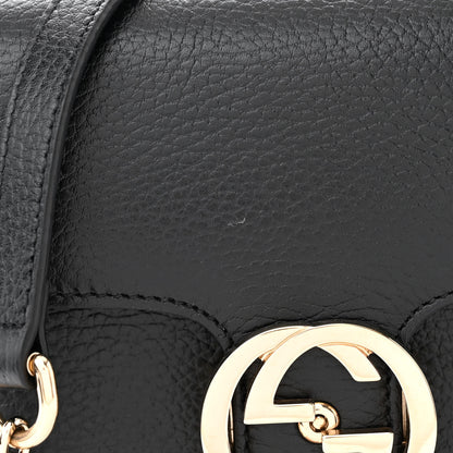 Gucci Dollar Calfskin Small Interlocking G Shoulder Bag Black 11 of 11