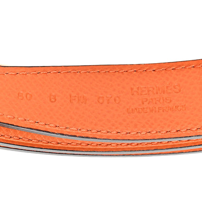 Hermes Epsom Swift 24mm Belt Strap 80 32 Orange Nata 3 of 6