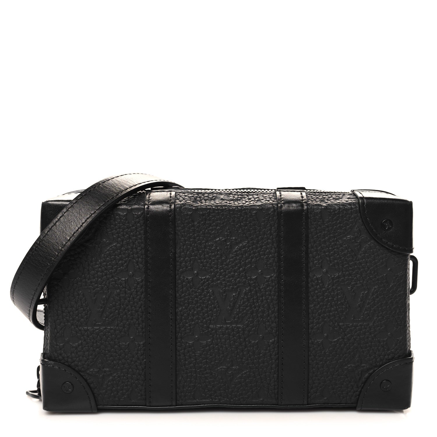 Louis Vuitton Taurillon Monogram Soft Trunk Wallet Black 1 of 9