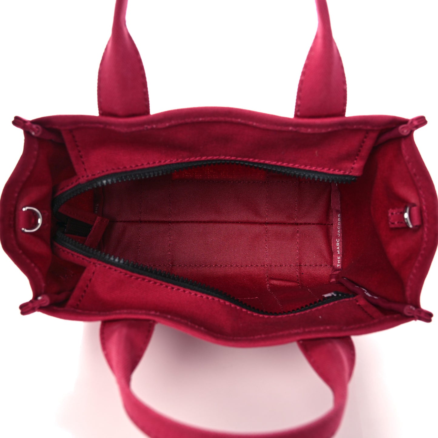 Cotton Canvas Mini The Traveler Tote Bag Raspberry