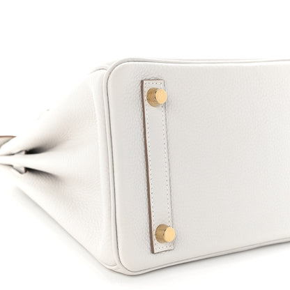 Hermes Togo Birkin 25 Gris Pale 8 of 12