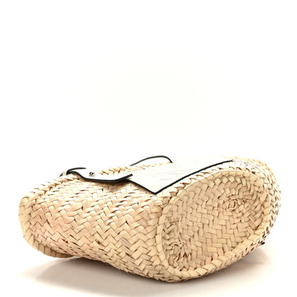Loewe Raffia Small Basket Tote Bag Natural White 4 of 8