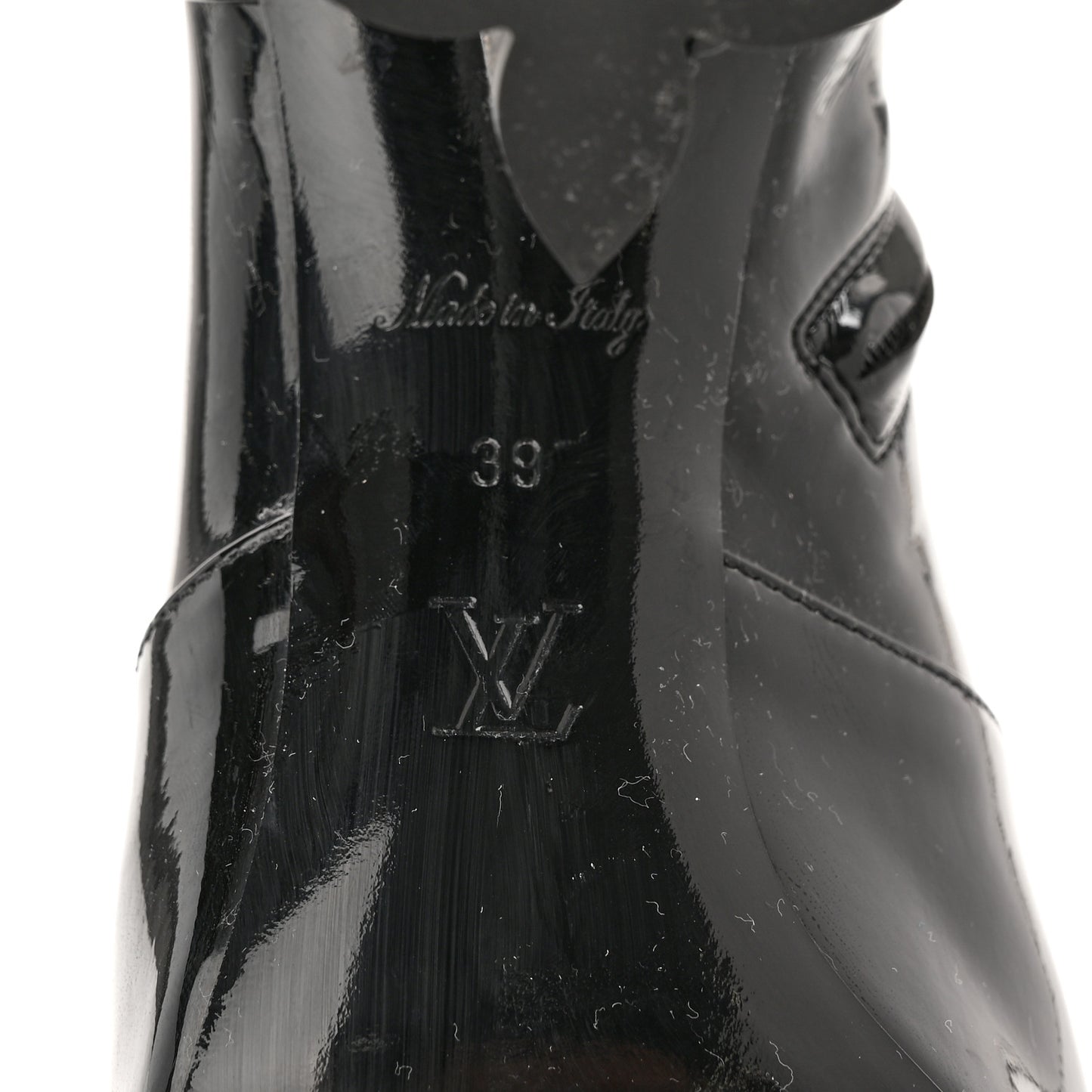 Patent Uniformes Silhouette Ankle Boots 39 Black
