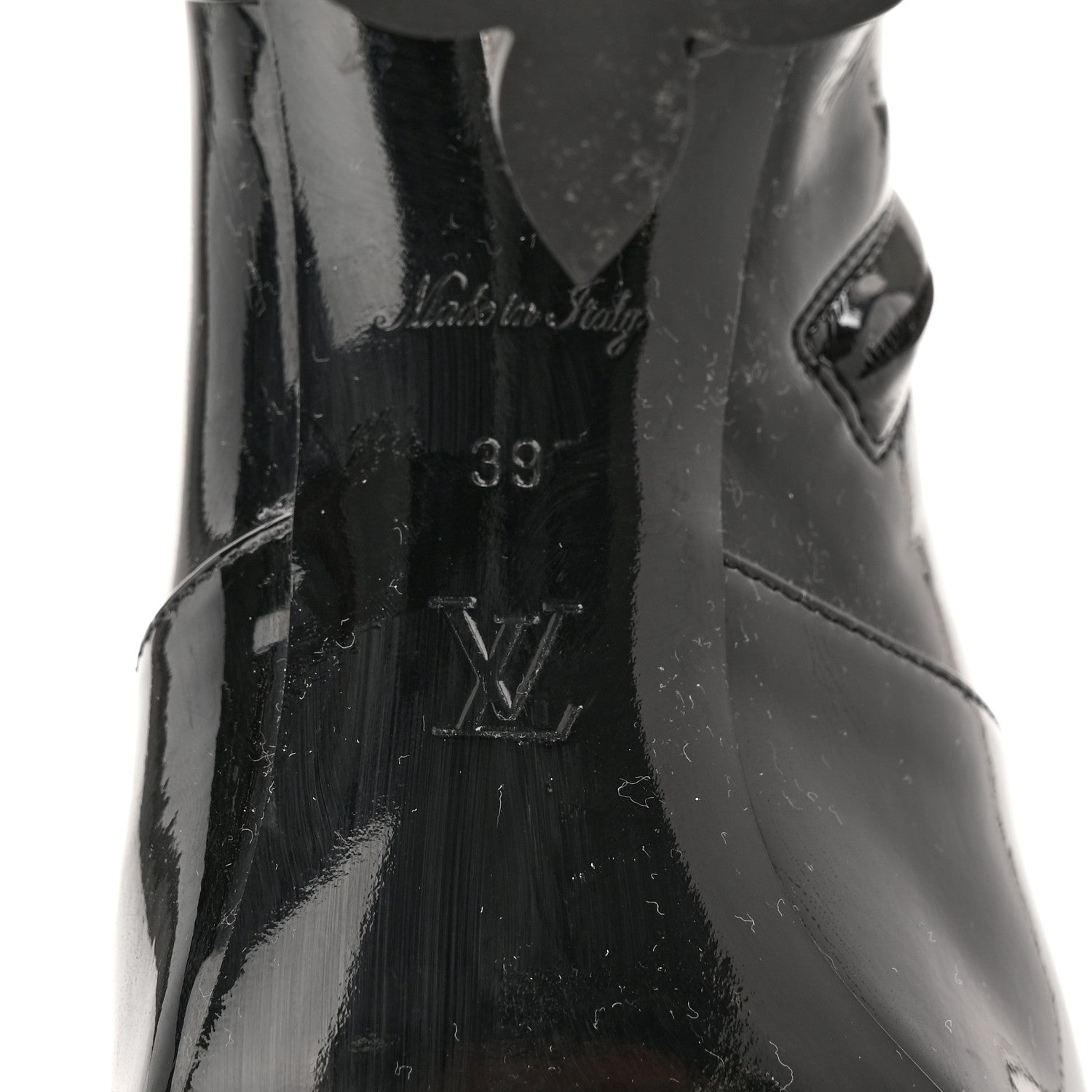 Louis Vuitton Patent Uniformes Silhouette Ankle Boots 39 Black 6 of 10