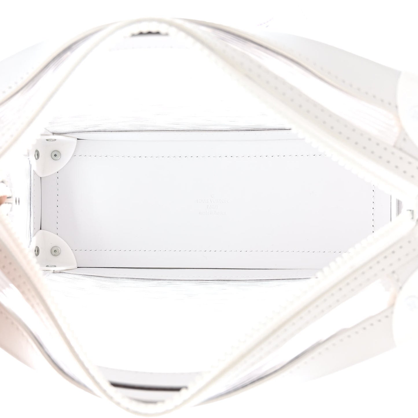 Calfskin PVC Epi Plage Soft Trunk Optic White