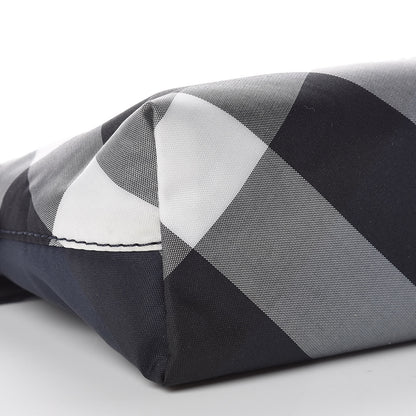 Burberry Nylon Nova Check Zip Top Pouch Indigo Blue 8 of 9