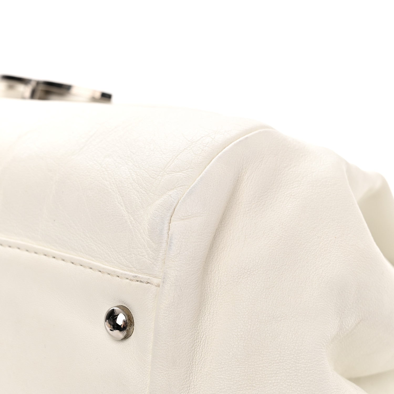 Chanel Lambskin Sensual Accordion Flap White 10 of 13