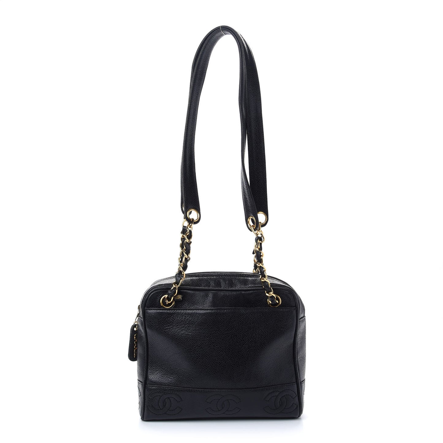 Caviar CC Shoulder Bag Black