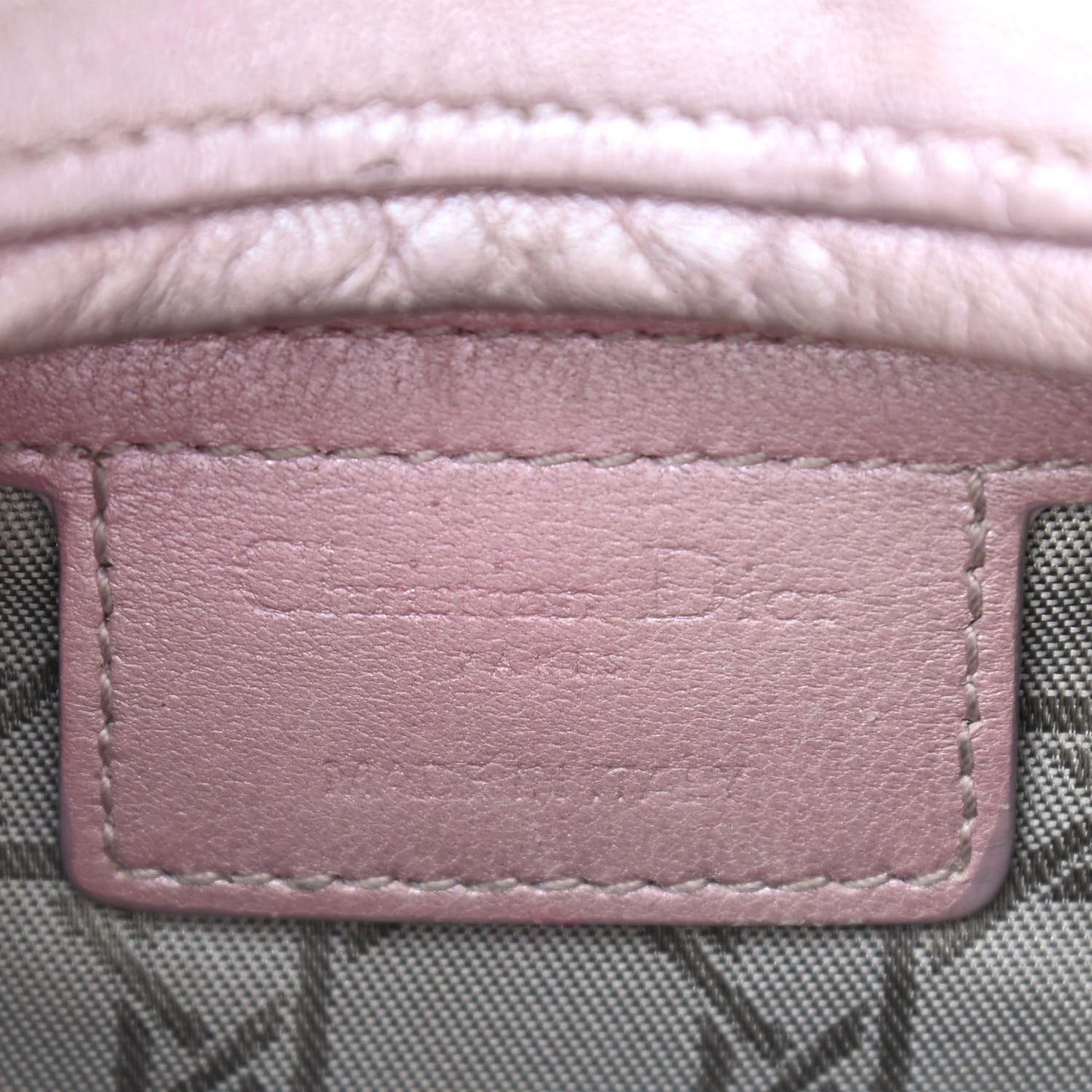 Pearly Lambskin Cannage Medium Lady Dior Lotus