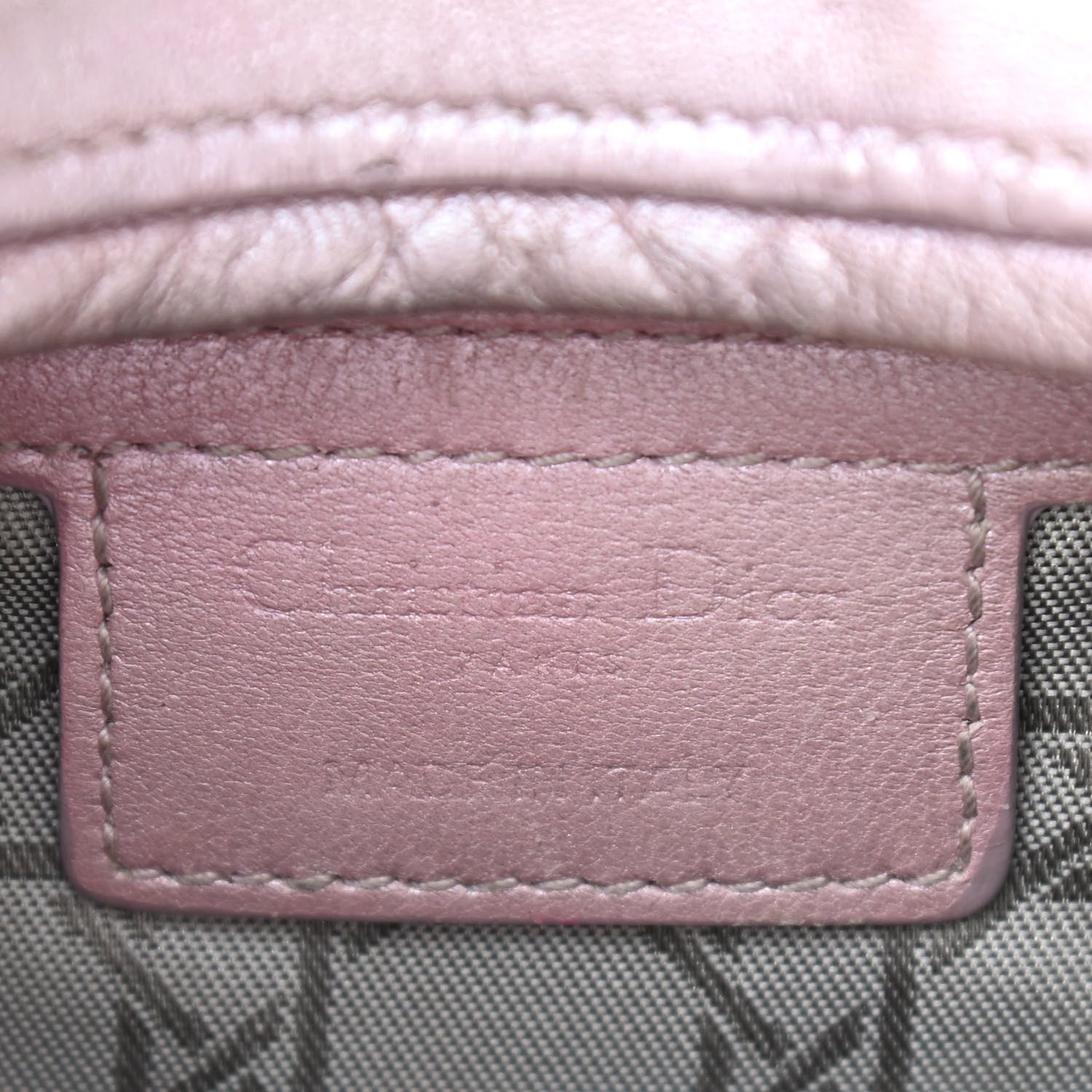 Christian Dior Pearly Lambskin Cannage Medium Lady Dior Lotus 5 of 11