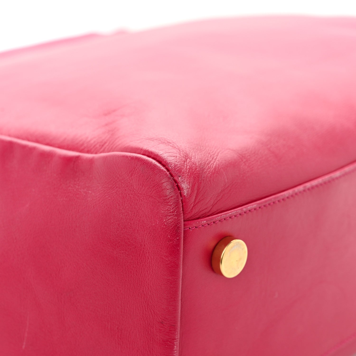 Saint Laurent Calfskin Suede Reversible East West Shopping Tote Pink 16 of 23
