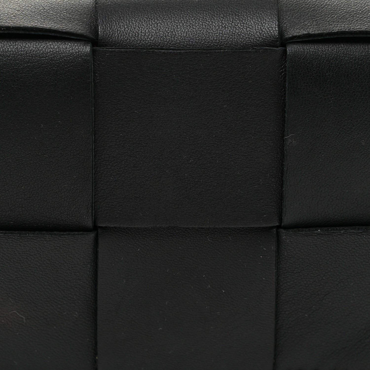 Bottega Veneta Lambskin Maxi Intrecciato Extra Mini Cassette Crossbody Bag Black 10 of 11