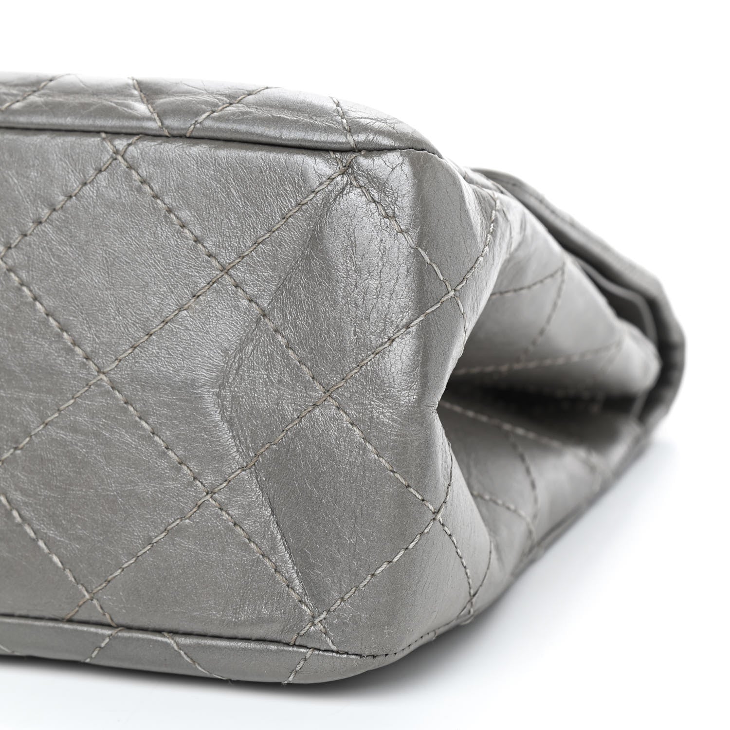 Chanel Metallic Aged Calfskin Quilted 2.55 Reissue 227 Flap Grey 7 of 9