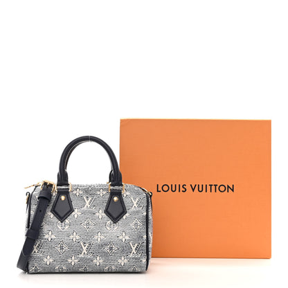 Louis Vuitton Monoglam Speedy Bandouliere 20 Blue 10 of 10