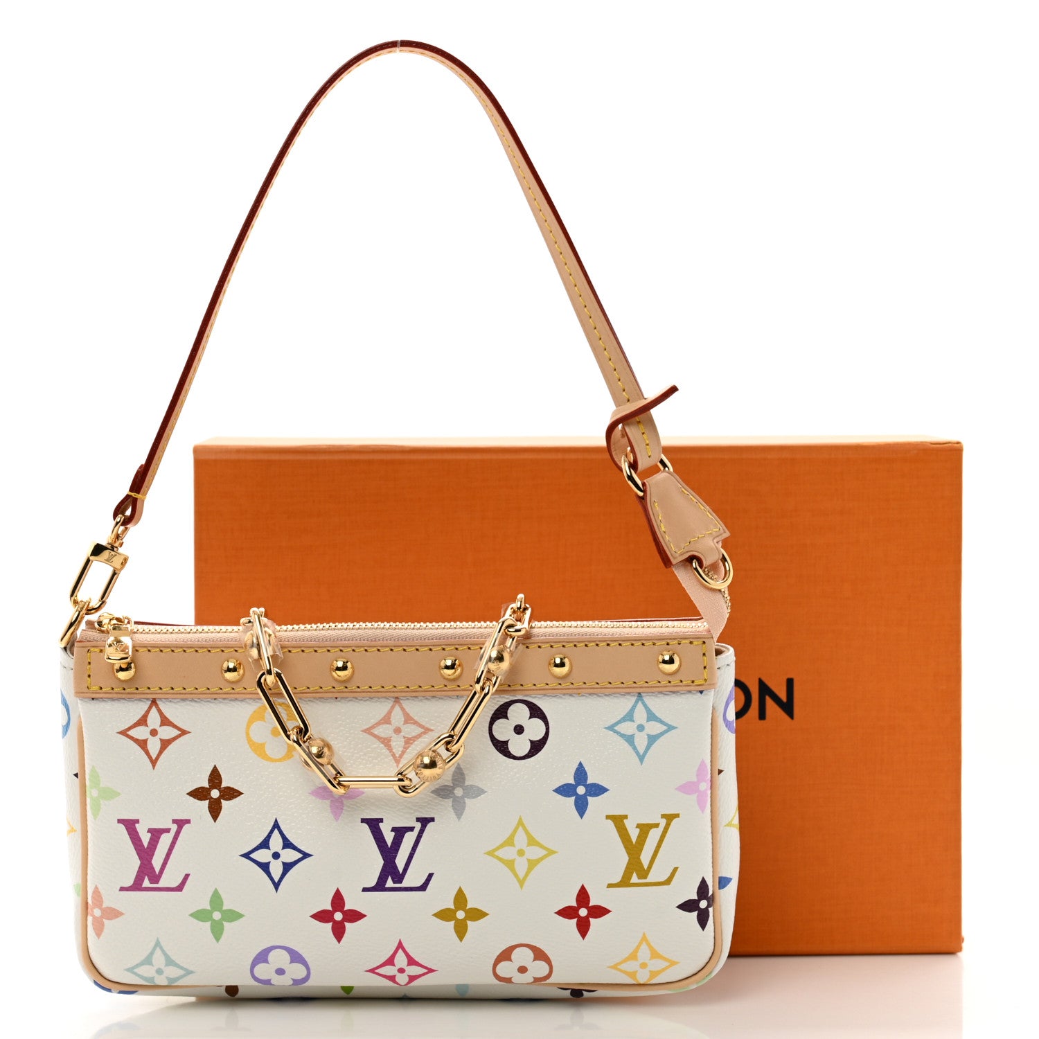 Louis Vuitton LV X TM Monogram Multicolor Pochette Accessories White 10 of 10