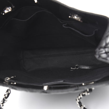 Chanel Vinyl Quilted In The Business North South Tote Black 5 of 16