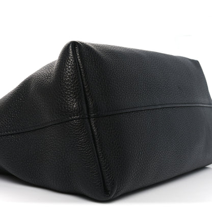 Prada Vitello Daino Pocket Shopping Tote Black 8 of 9
