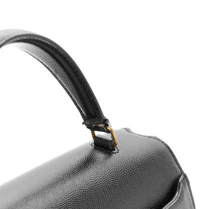Saint Laurent Grain de Poudre Medium Classic Monogram Cassandra Top Handle Black 14 of 15