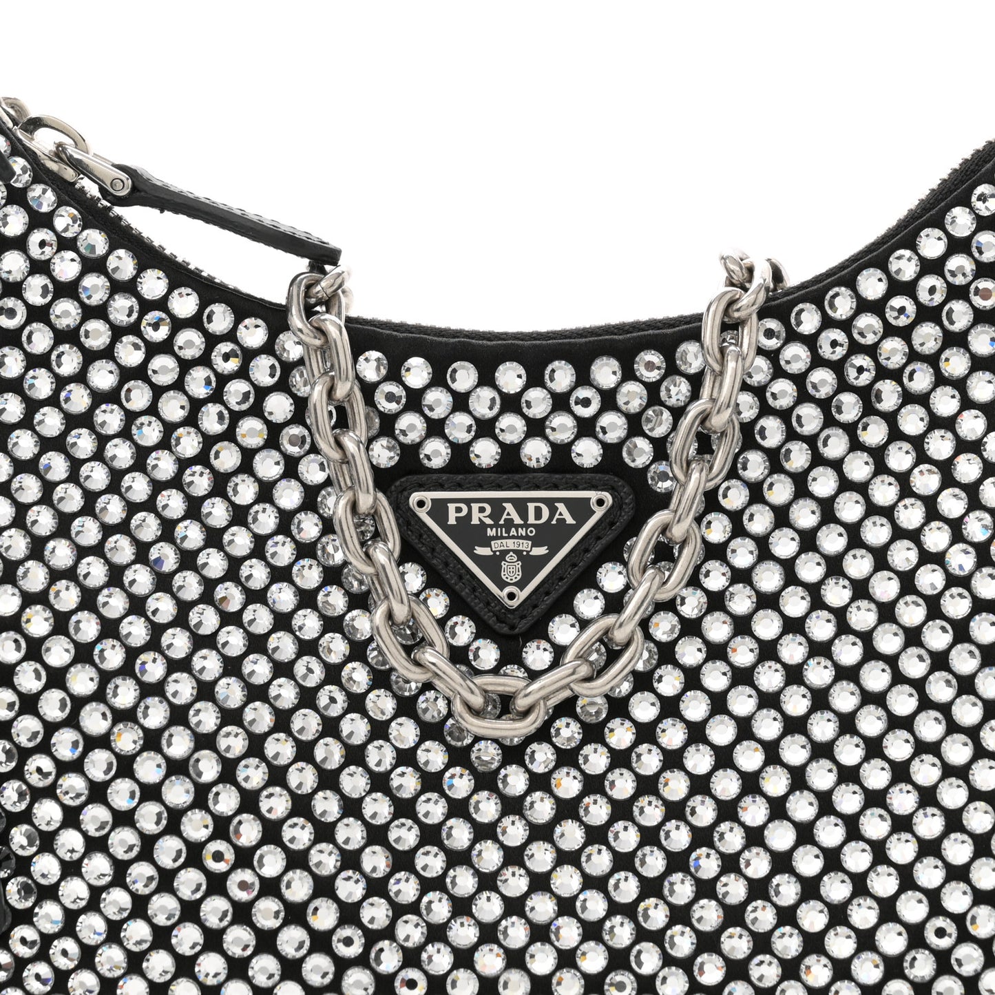 Satin Crystal Re-Edition 2005 Shoulder Bag Cristal