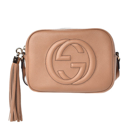 Gucci Pebbled Calfskin Small Soho Disco Bag Camelia 1 of 8