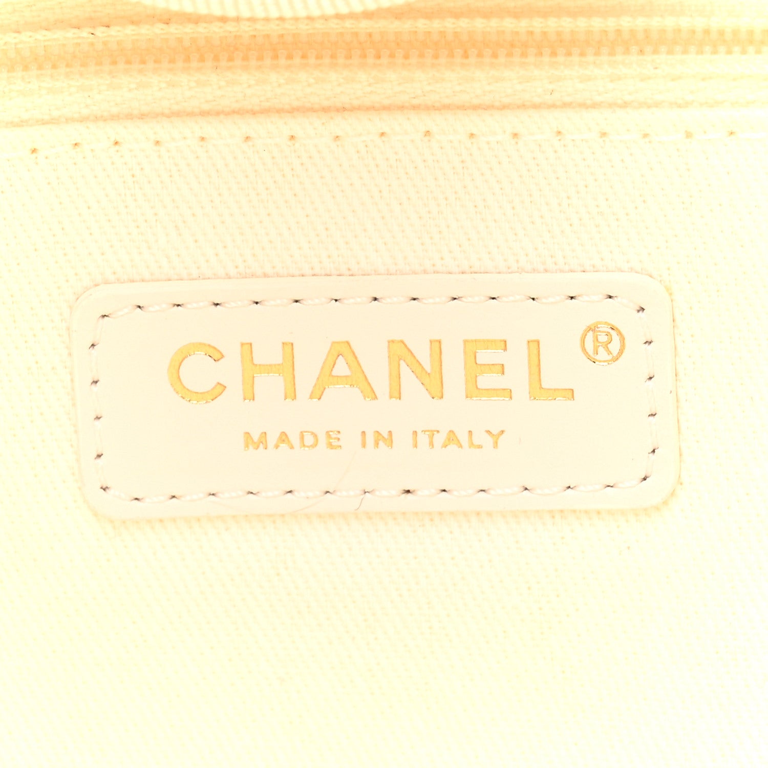 Chanel Canvas Pearl Medium Deauville Tote Ecru Beige 6 of 10