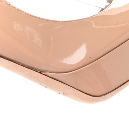 Saint Laurent Patent Lauren 100 Pumps 39 Nude 9 of 11