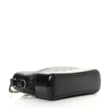 Chanel Aged Calfskin Quilted Medium Gabrielle Hobo Black 4 of 13