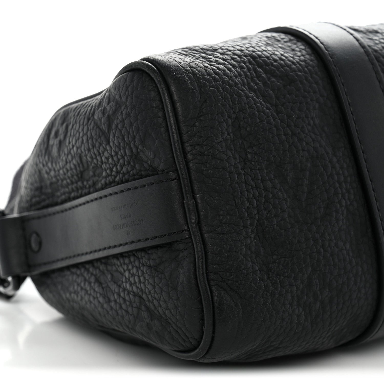 Louis Vuitton Monogram Taurillon Keepall Bandouliere 25 Black 8 of 12