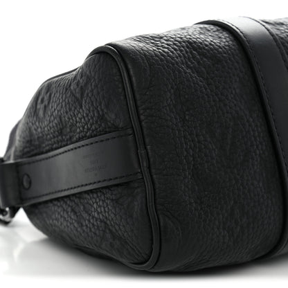 Louis Vuitton Monogram Taurillon Keepall Bandouliere 25 Black 8 of 12