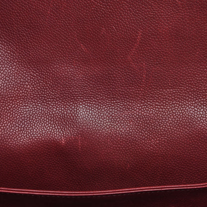 Chanel Caviar Quilted Medium Rock In Rome Single Flap Burgundy 6 of 10