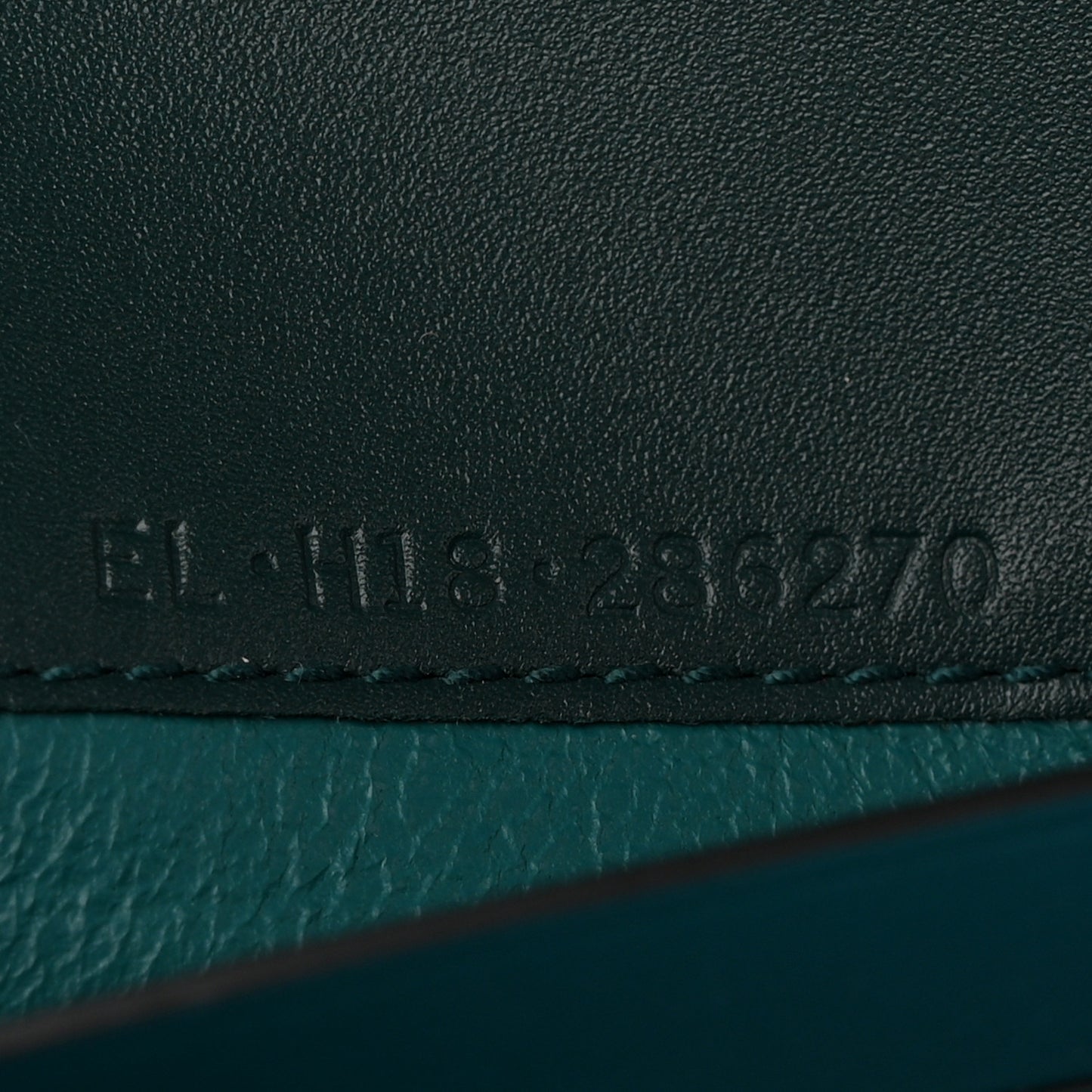 Calfskin Serpenti Forever Chain Wallet Green