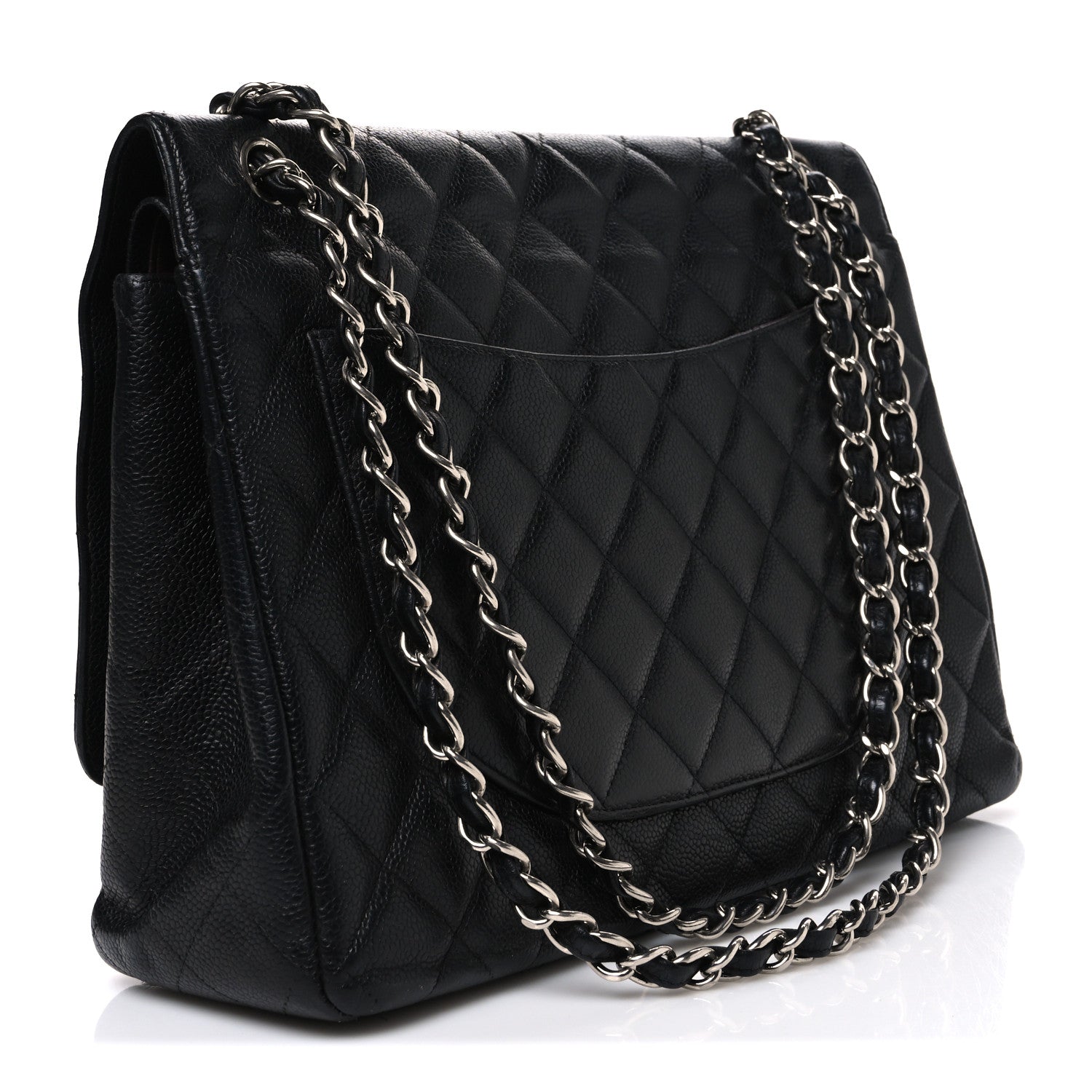 Chanel Caviar Quilted Maxi Double Flap Black 3 of 10