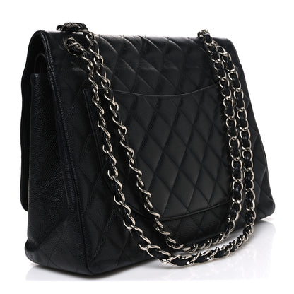 Chanel Caviar Quilted Maxi Double Flap Black 3 of 10