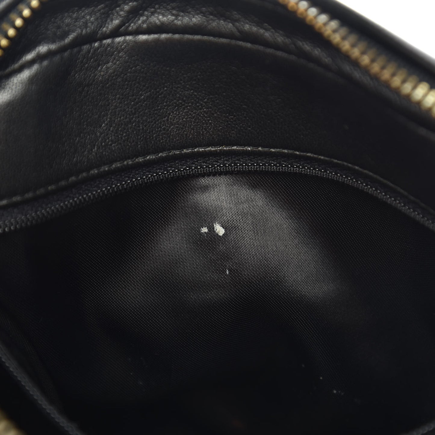 Lambskin Quilted CC Tassel Camera Case Black
