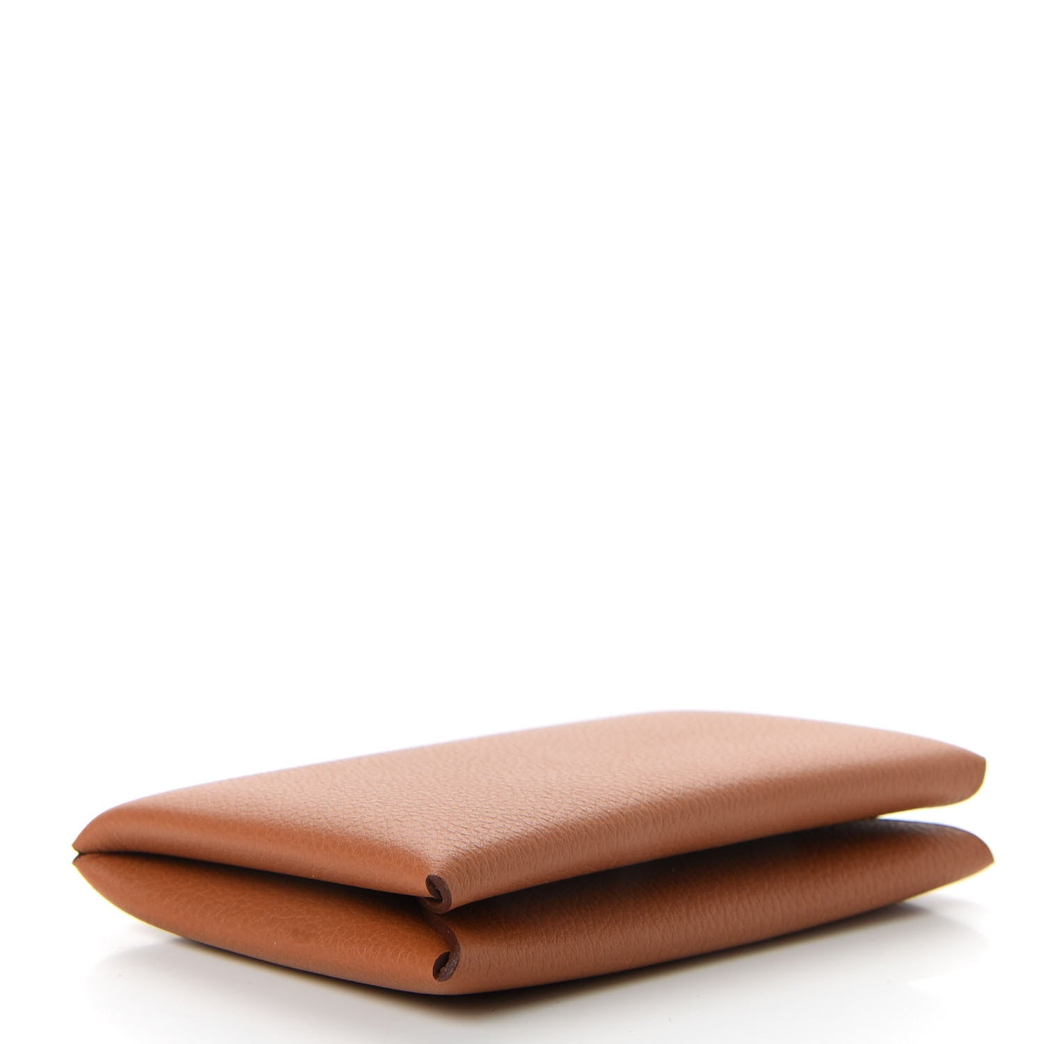 Hermes Evercolor Calvi Verso Card Case Gold Beige De Weimar 4 of 7