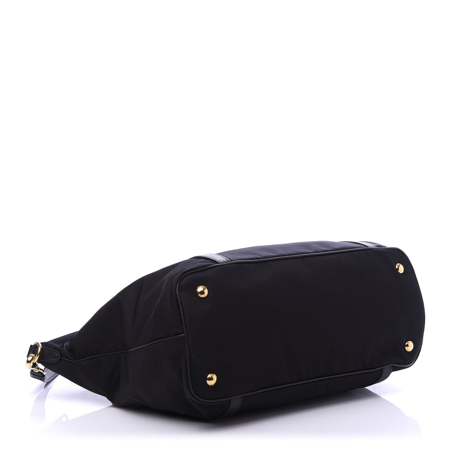 Tessuto Nylon Saffiano Tote Black