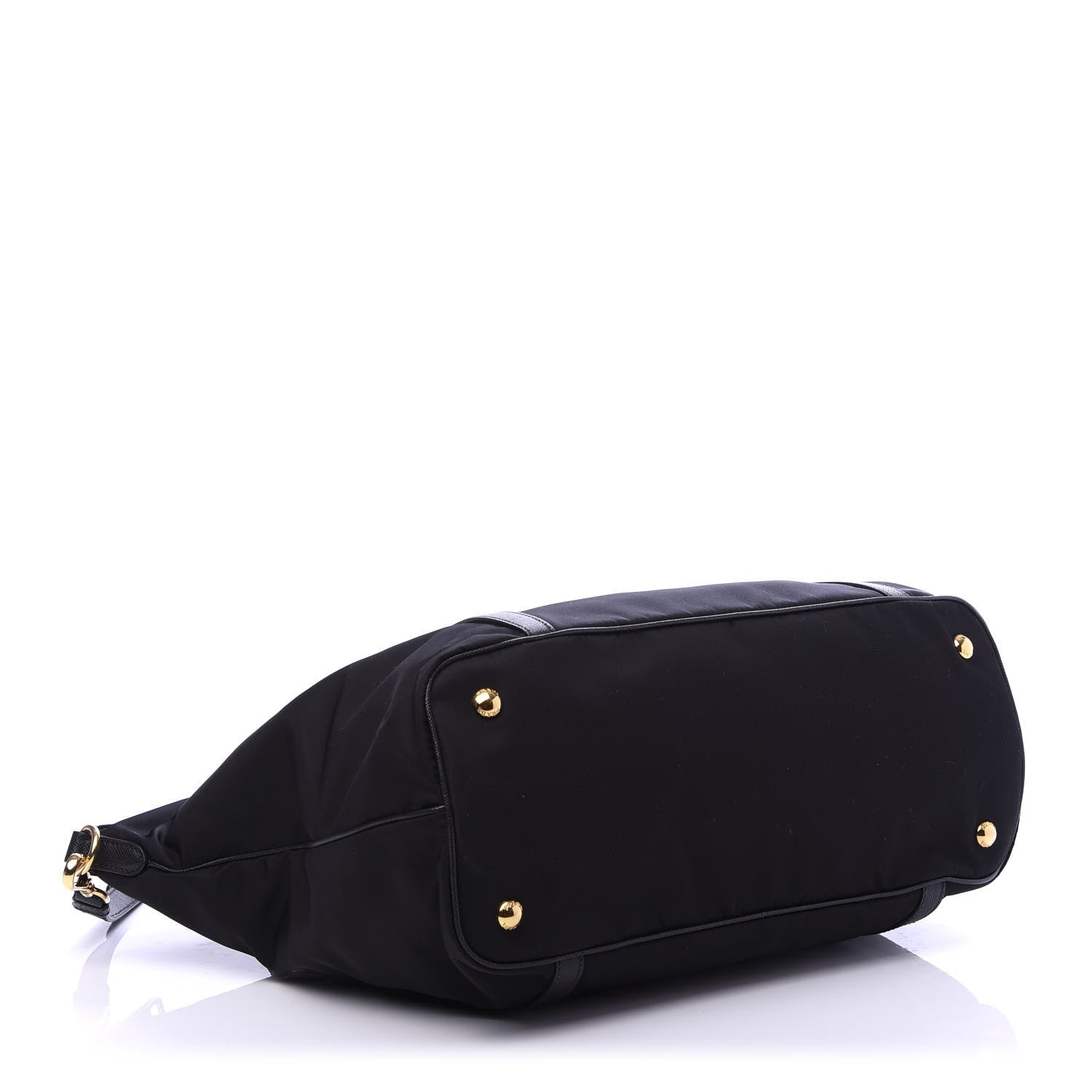Prada Tessuto Nylon Saffiano Tote Black 5 of 10