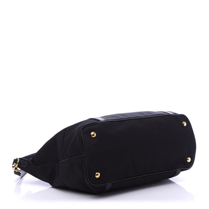 Prada Tessuto Nylon Saffiano Tote Black 5 of 10