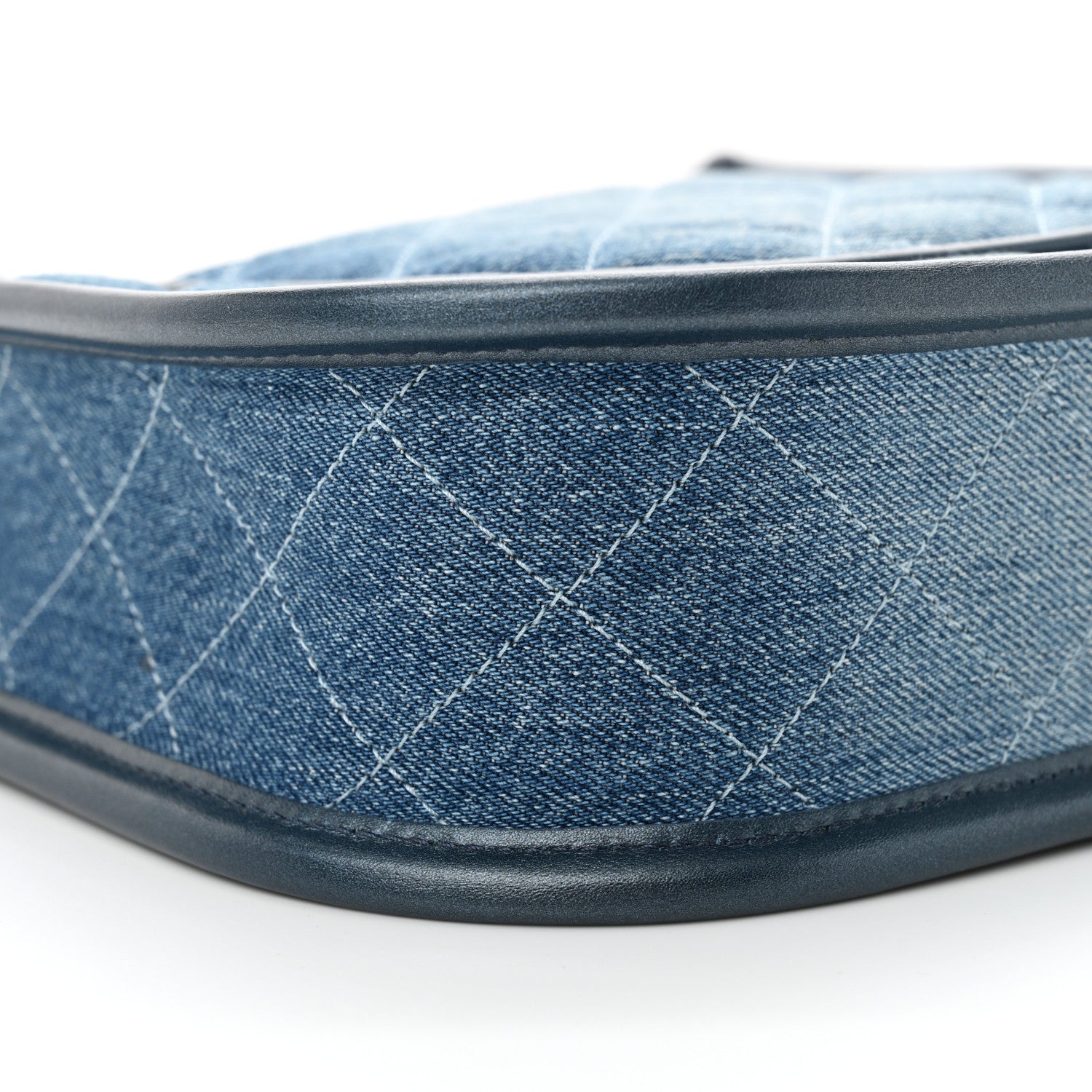 Chanel Washed Denim Quilted Small Hobo Blue 9 of 11