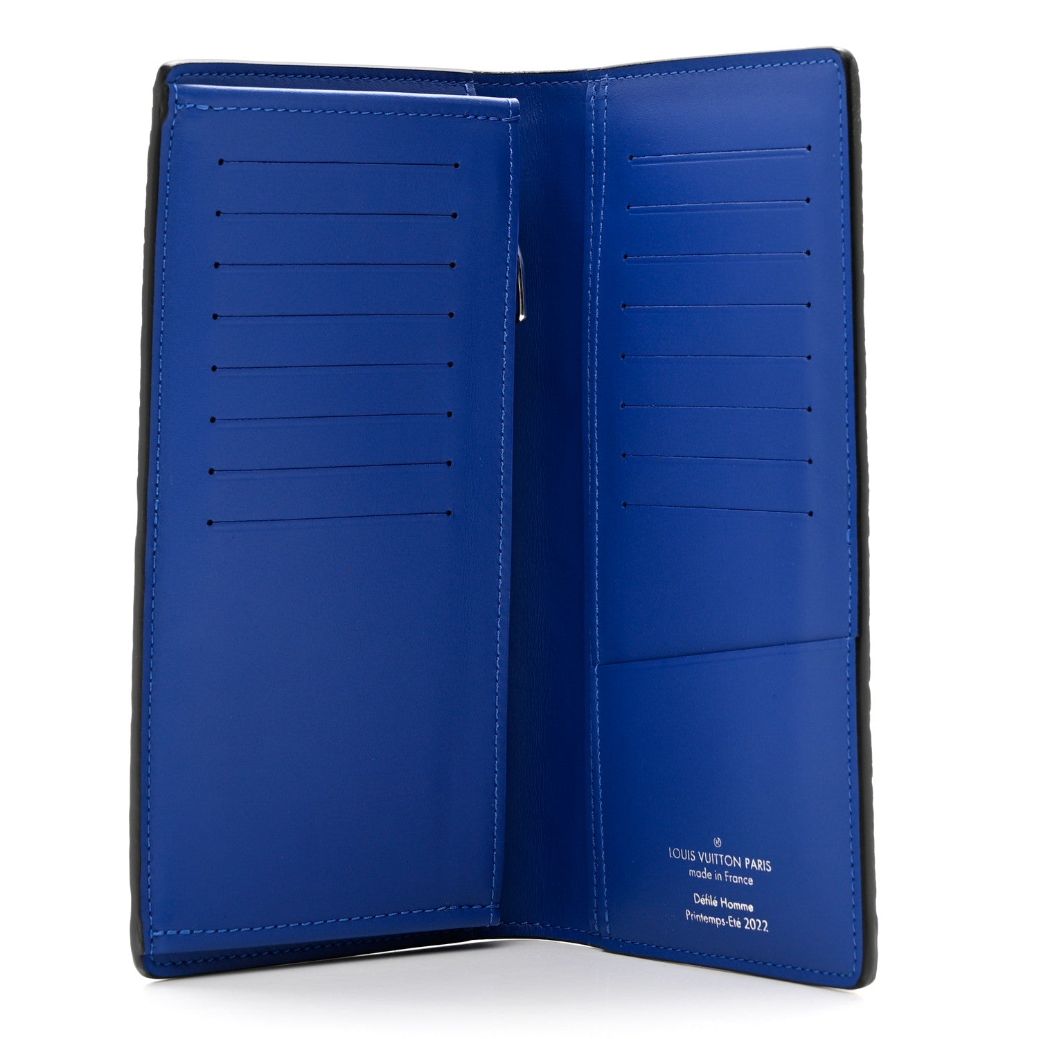 Louis Vuitton Taurillon Illusion Brazza Wallet Bleu Vert 5 of 6