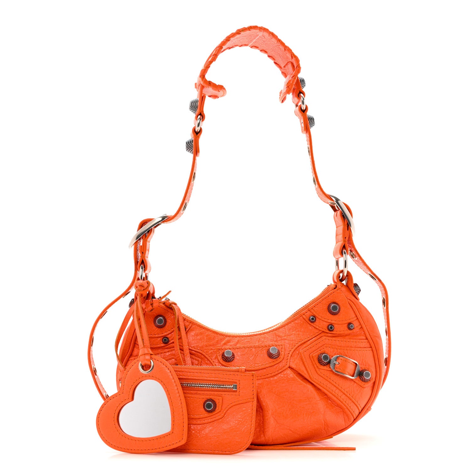 Balenciaga Agneau Arena Le Cagole Shoulder Bag XS Orange 3 of 15