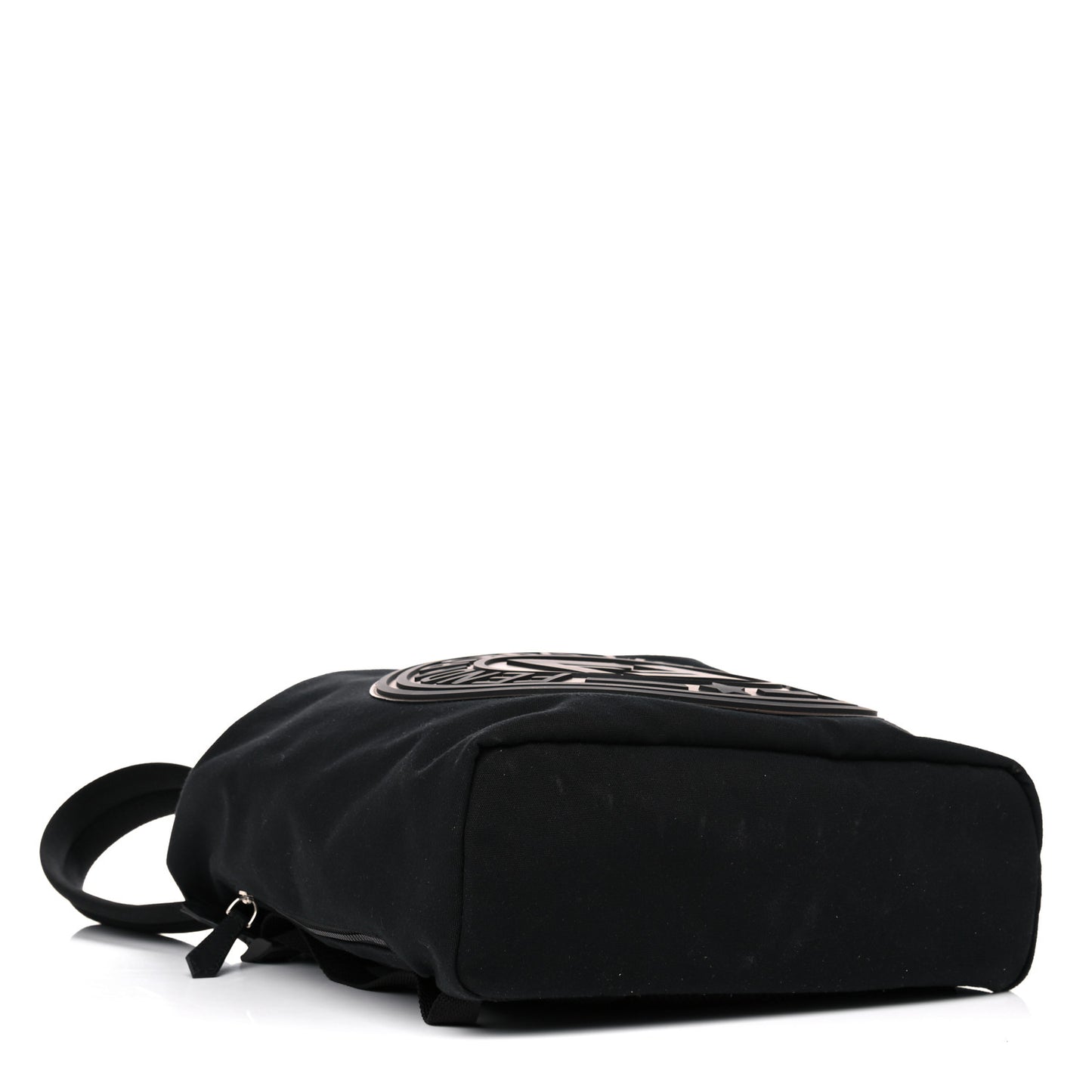 Nylon Stamp Patch Cross Strap Backpack Black Maya