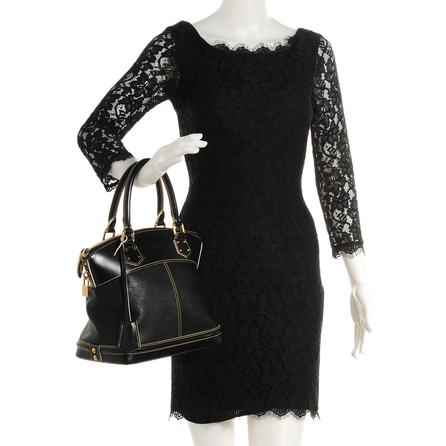Louis Vuitton Suhali Lockit PM Black 2 of 7