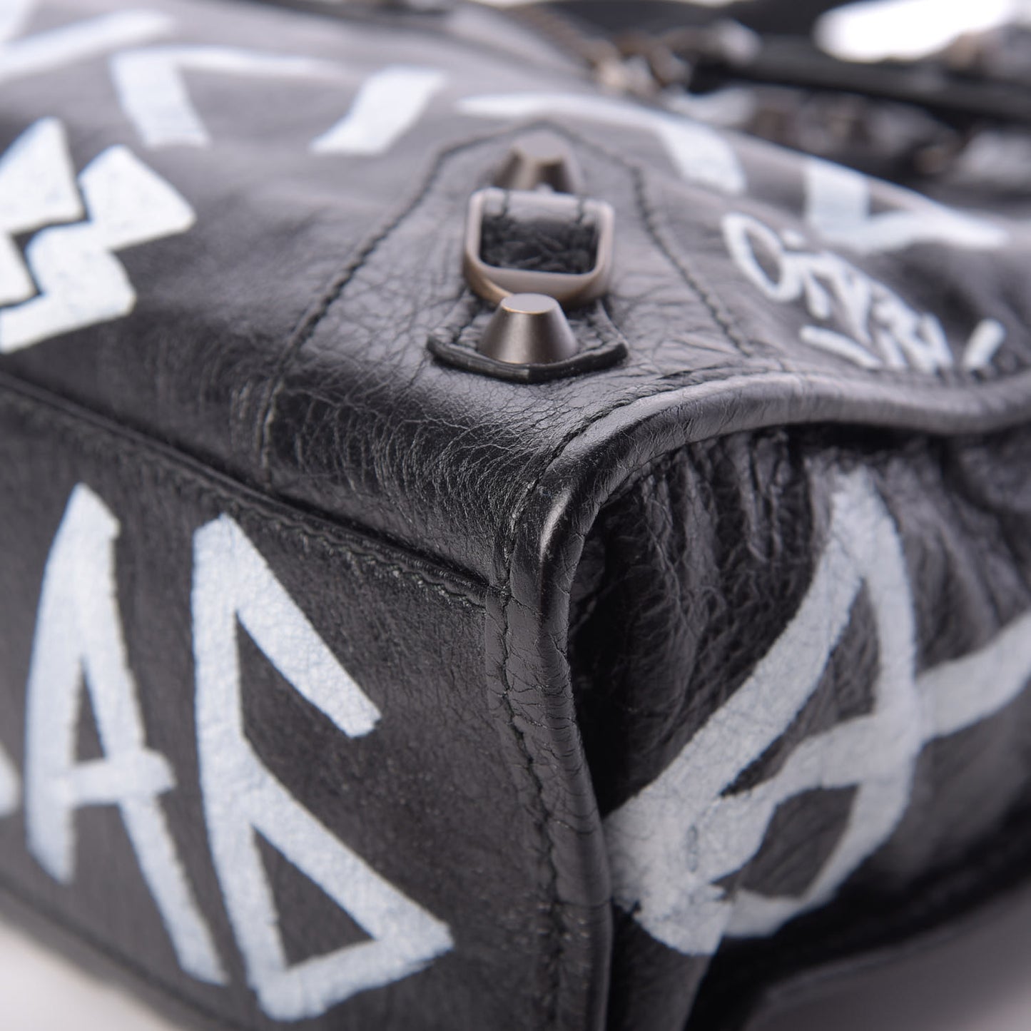 Agneau Classic Hardware Graffiti All Over S City Black