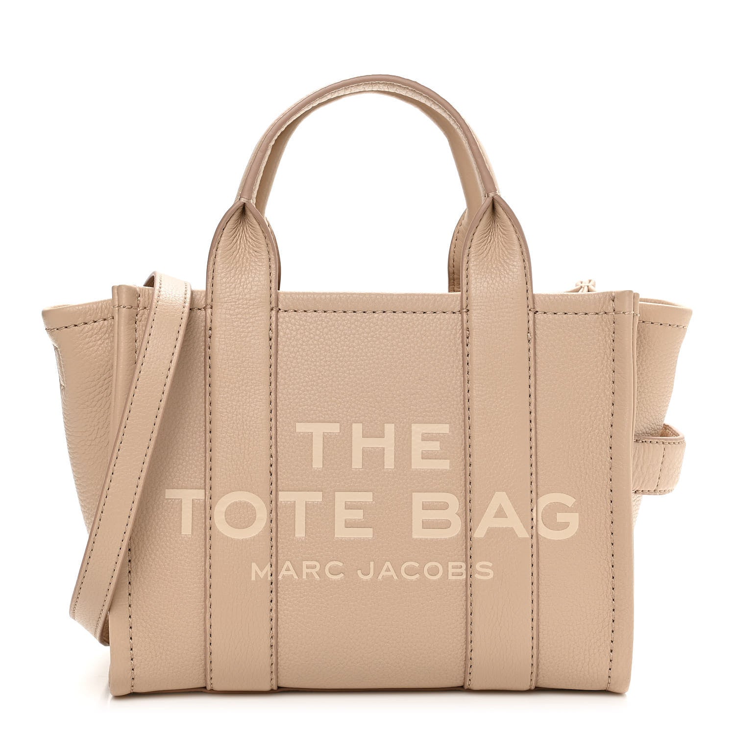 Marc Jacobs Grained Calfskin Small The Tote Bag Twine 1 of 10
