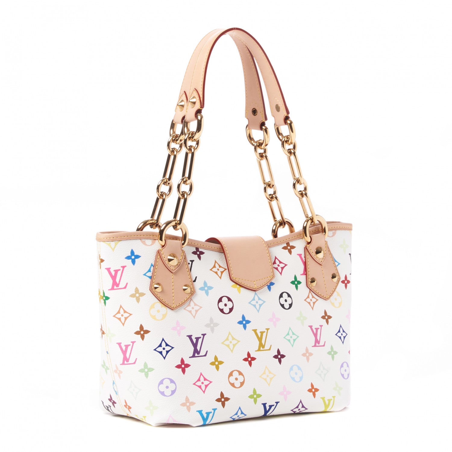 Louis Vuitton Monogram Multicolor Annie MM White 3 of 9