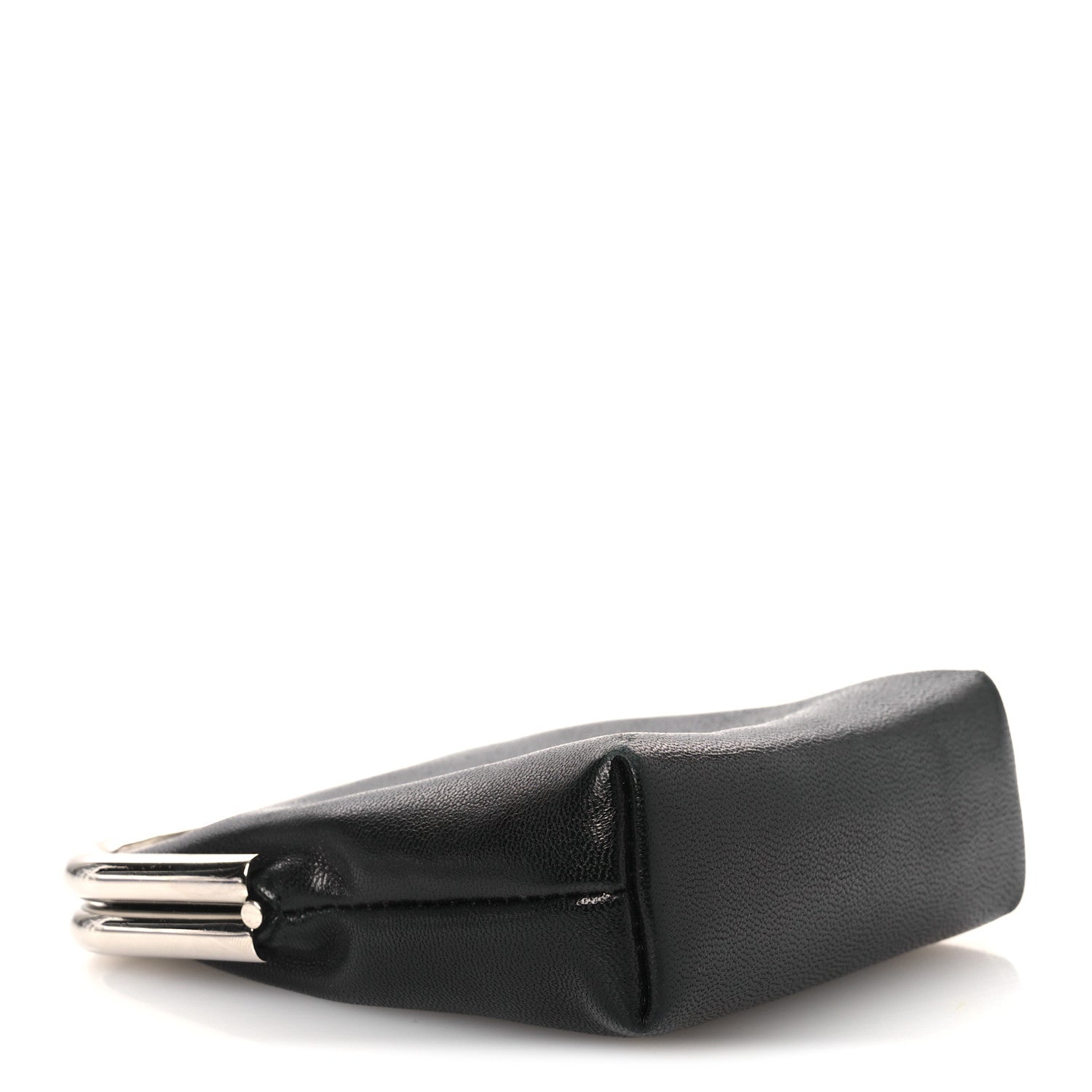 Saint Laurent Lambskin Mini Sac Charniere Black 3 of 9