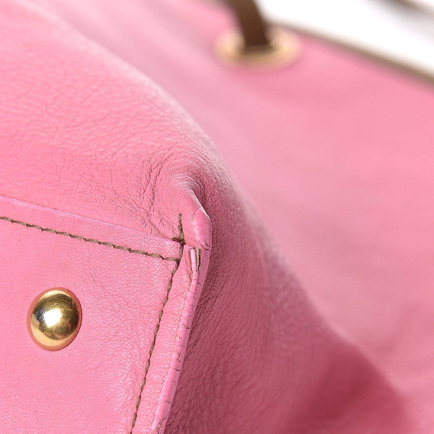Calfskin Medium Neo Double Reversible Tote Dark Beige Pink